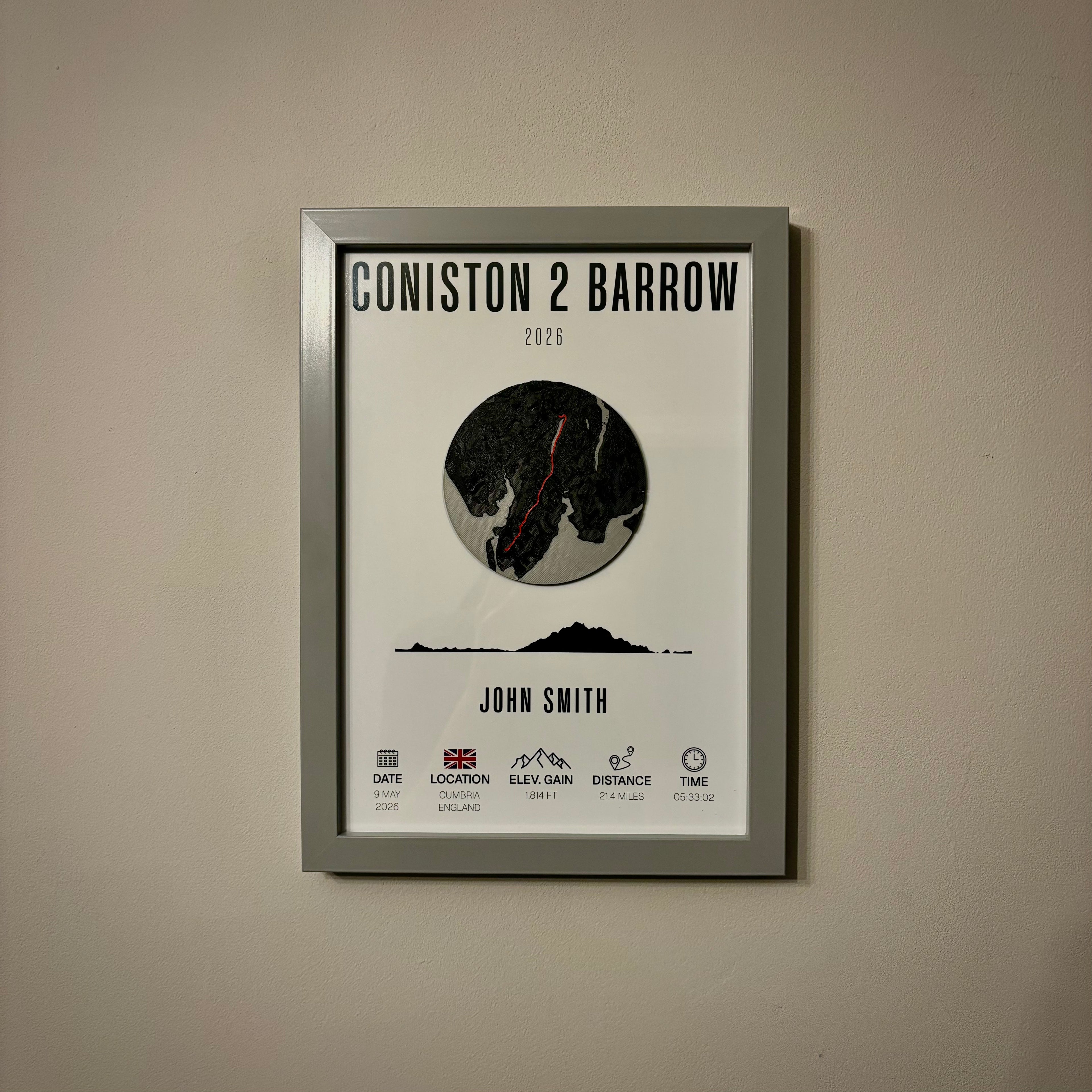 Coniston 2 Barrow Commemorative Artwork